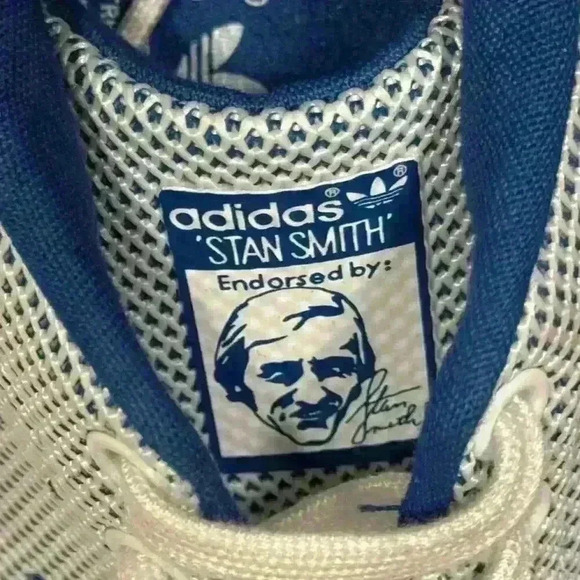 RARE🔥 Adidas Adicolor Stan Smith Blue & White Net‎ Sz 7 Men's - Picture 4 of 13